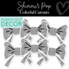 Silver Glitter Bow | Classroom Cut Outs | Shimmer Pop | Schoolgirl Style