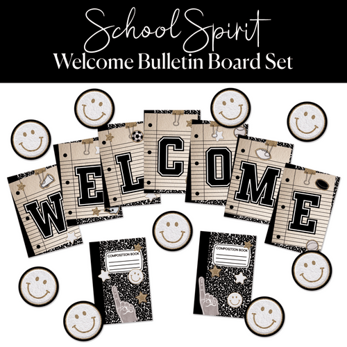 School Spirit Welcome Bulletin Board Set
