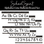 School Spirit Alphabet Line Bulletin Board Set 