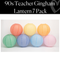 Load image into Gallery viewer, Gingham Lanterns 7 Pack | 90s Teacher
