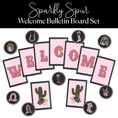 Sparkly Spur Welcome Bulletin Board Set