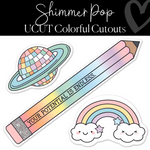 Shimmer Pop | Pre-Printed Classroom Decor Bundle | Decor To Your Door | Schoolgirl Style