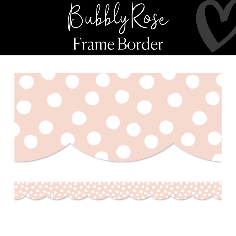 bubbly rose classroom border