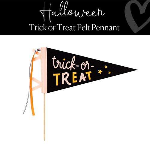 Trick or Treat Felt Pennant 