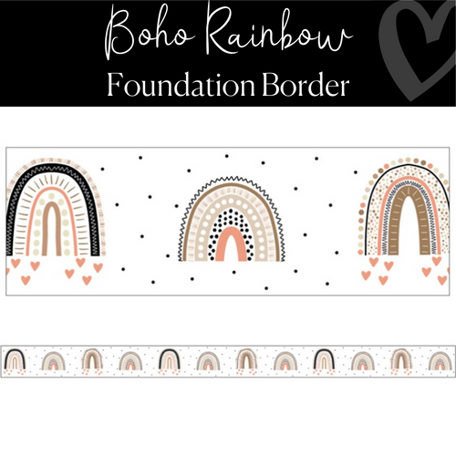 Boho Rainbow Bulletin Board Border by Schoolgirl Style
