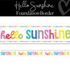 Rainbow | Hello Sunshine | Classroom Bulletin Board Border | Foundation Border | Schoolgirl Style