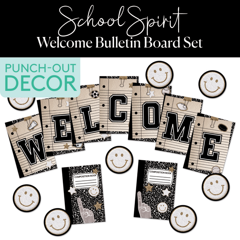 Welcome | Bulletin Board Set | School Spirit | Schoolgirl Style