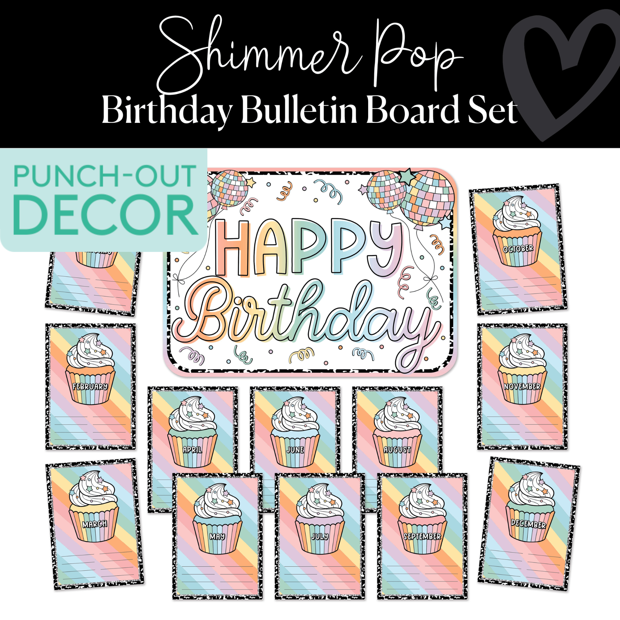 Shimmer Pop Ultimate Pre-Printed and Printable Classroom Decor Bundle