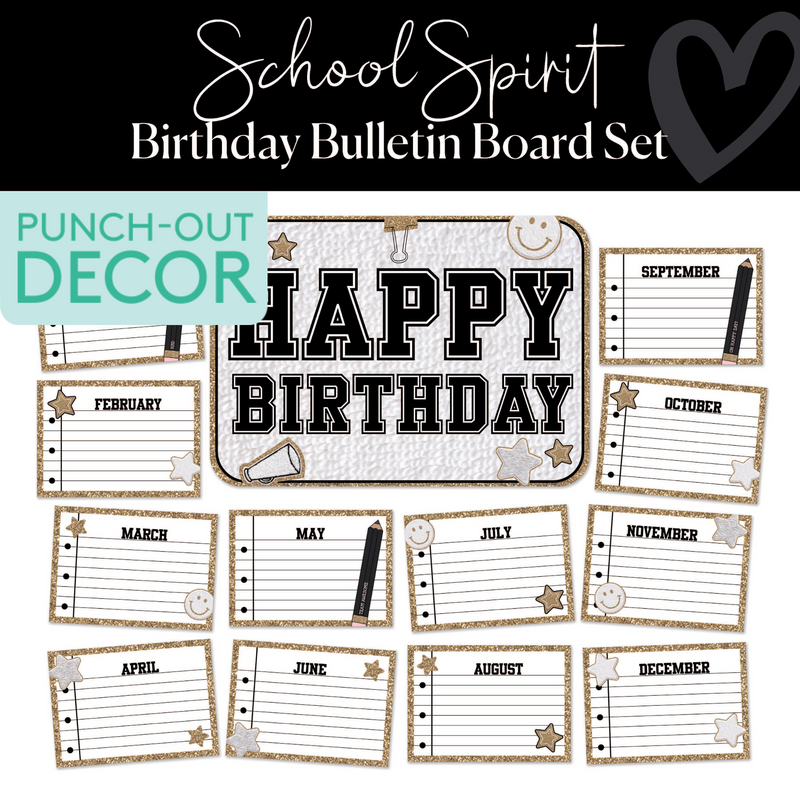 Birthday | Bulletin Board Set | School Spirit | Schoolgirl Style