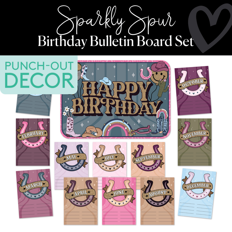 Birthday | Bulletin Board Set | Sparkly Spur | Schoolgirl Style