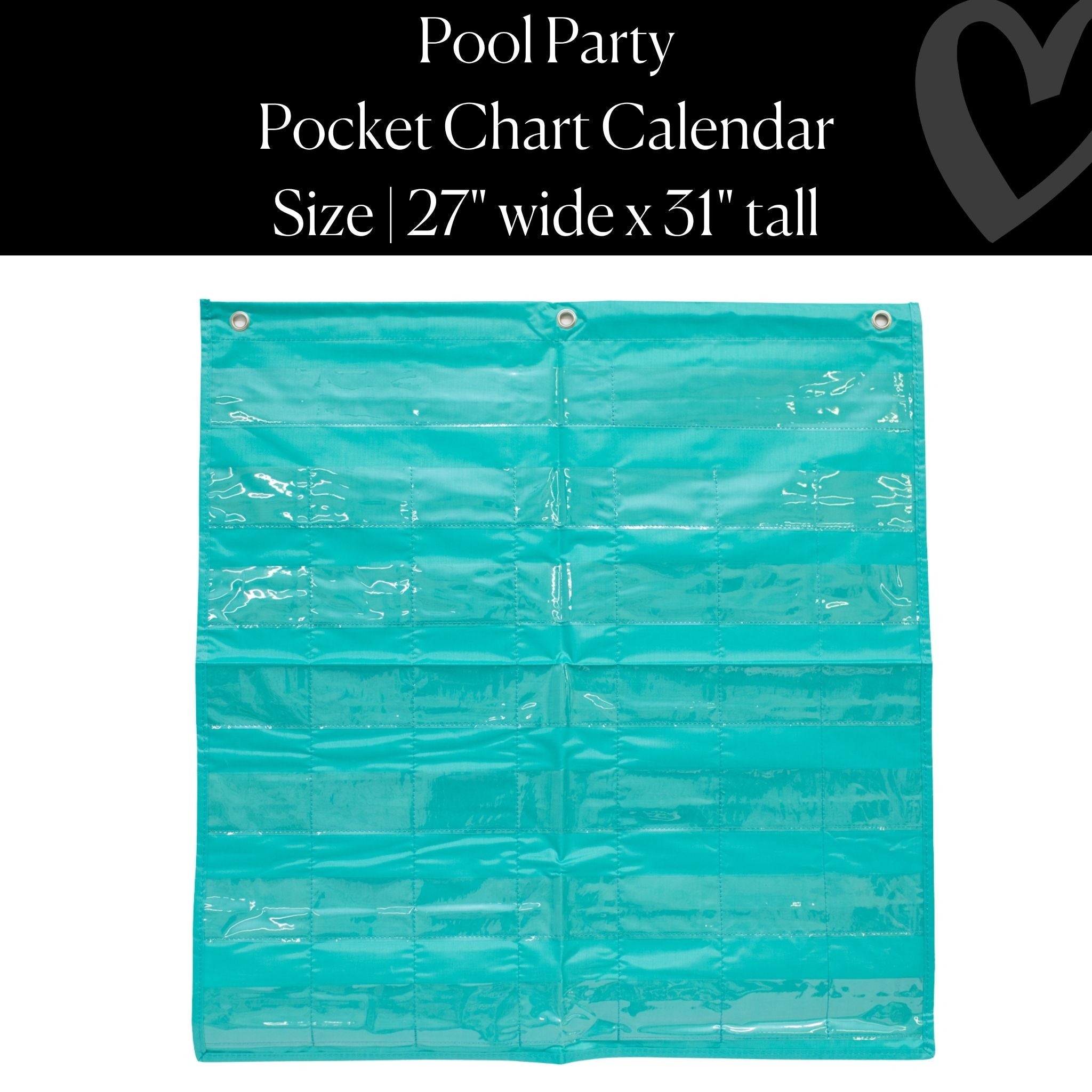 Pool Party Pocket Chart – 44 Pockets | Classroom Calendar for Teachers