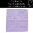 Load image into Gallery viewer, Pastel Lavender Pocket Chart – 44 Pockets | Classroom Calendar for Teachers
