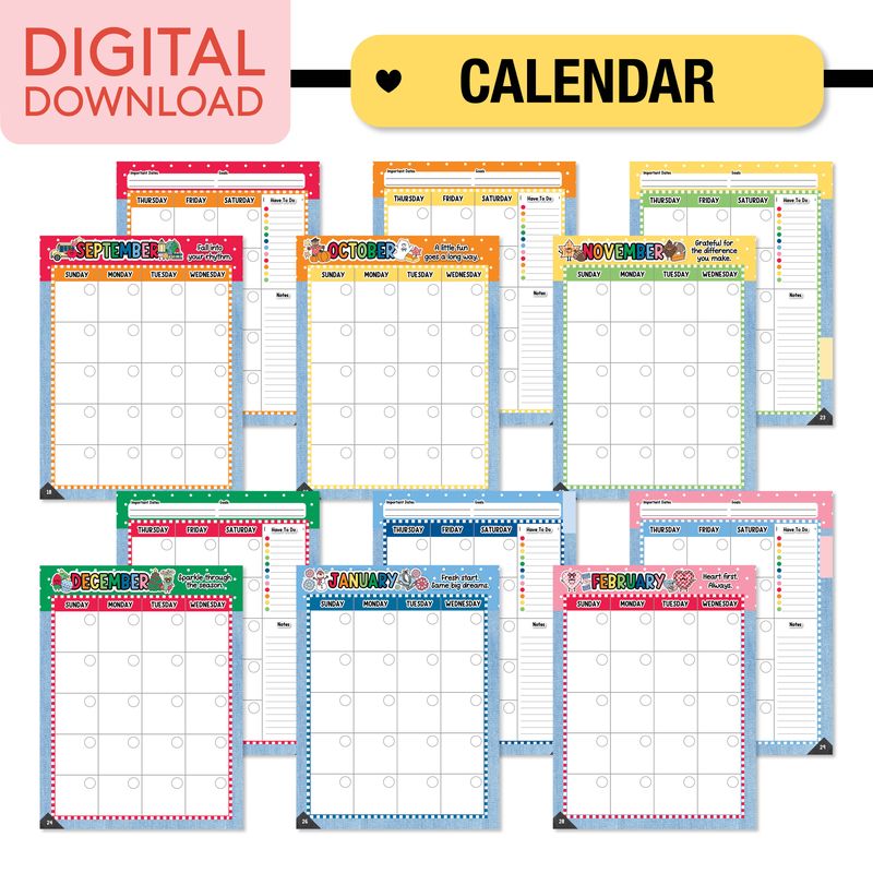 Printable Teacher Planner | 90s Teacher