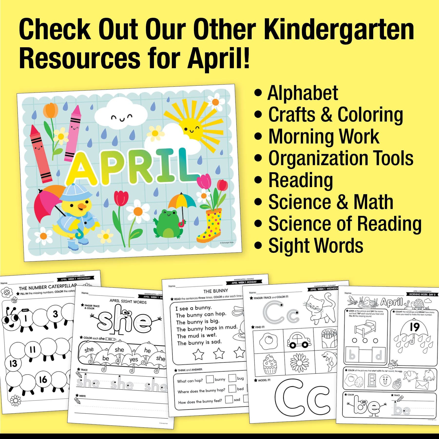 Printable April Soar Into Spring Name Writing Craftivity