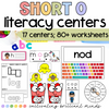 CVC Short O Phonics Centers | Literacy Centers | Kindergarten, First Grade