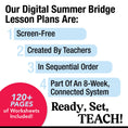 Load image into Gallery viewer, Printable Bridge To Kindergarten Digital Summer Workbook
