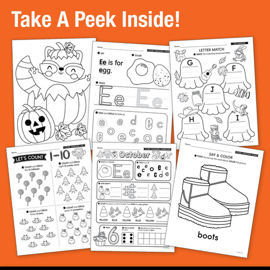 Big Book of October Kindergarten Thematic Unit Bundle