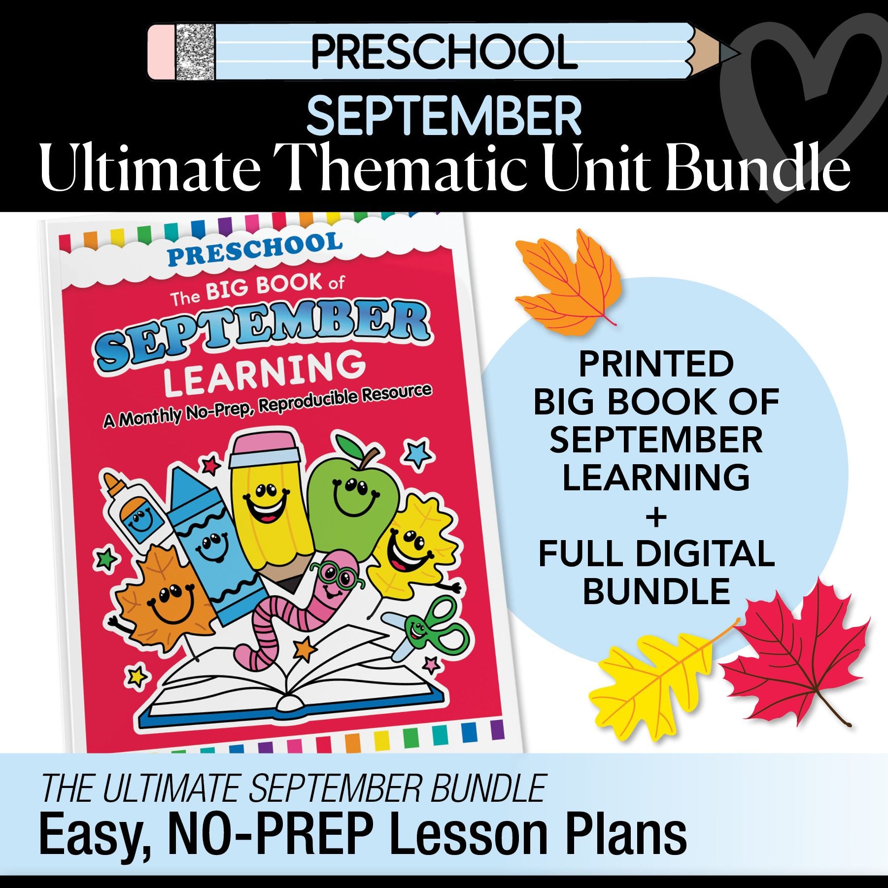 Big Book of September Preschool Thematic Unit Bundle