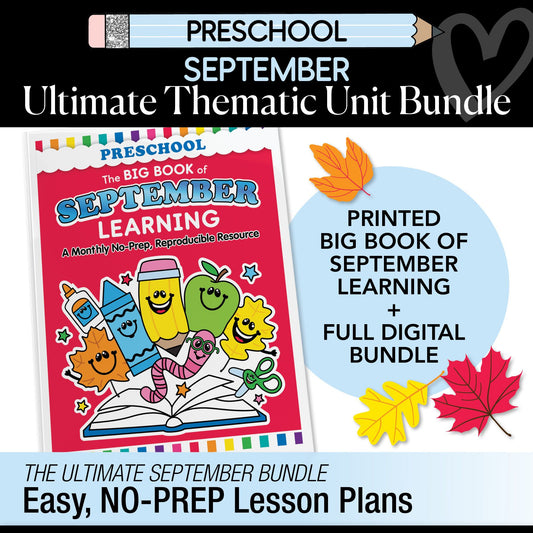 Big Book of September Preschool Thematic Unit Bundle