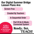Load image into Gallery viewer, Printable Bridge To First Grade Digital Summer Workbook
