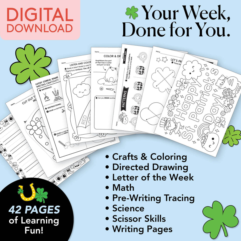 Printable Preschool March Week 3 Resources