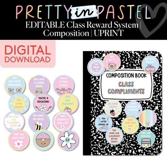 Printable Pastel Class Reward System | Composition | Pretty In Pastel