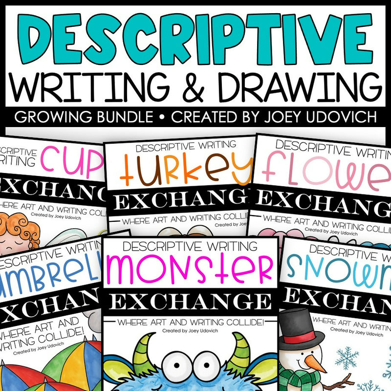 Descriptive Writing & Drawing BUNDLE | Exchange Projects