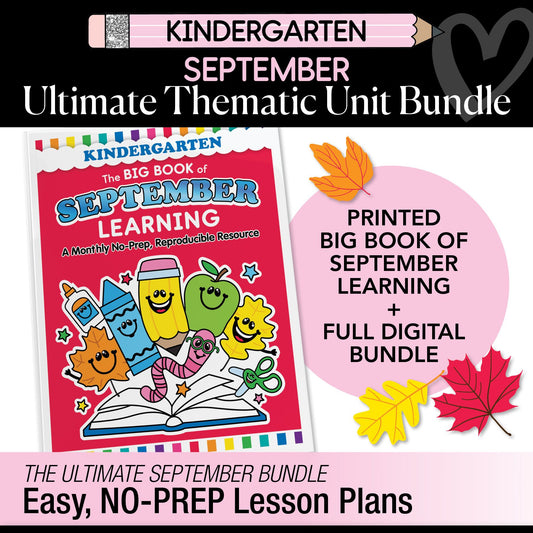 Big Book of September Kindergarten Thematic Unit Bundle