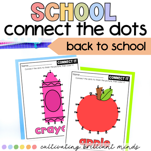 Back to School Fine Motor Connect It! | Connect the Dots | Fine Motor Skills