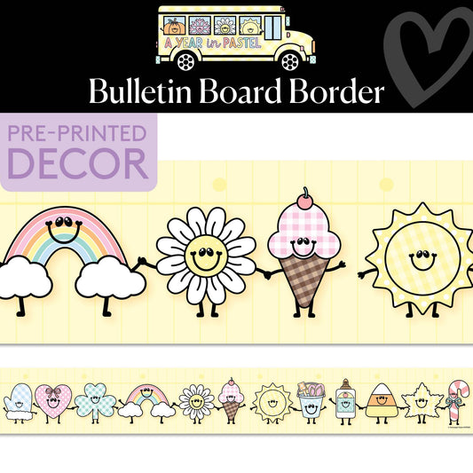Celebrate The Seasons Bulletin Board Border | A Year In Pastel