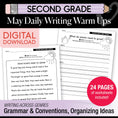 Load image into Gallery viewer, Printable Second Grade May Daily Writing Warm Ups
