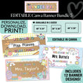 Load image into Gallery viewer, Personalized Editable Canva Kraft Style Banner Bundle 3
