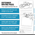 Load image into Gallery viewer, September Writing Pages
