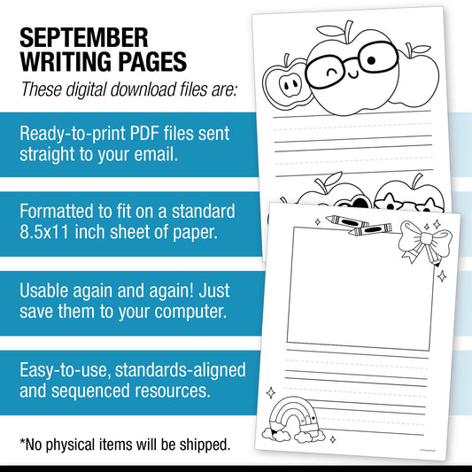 September Writing Pages