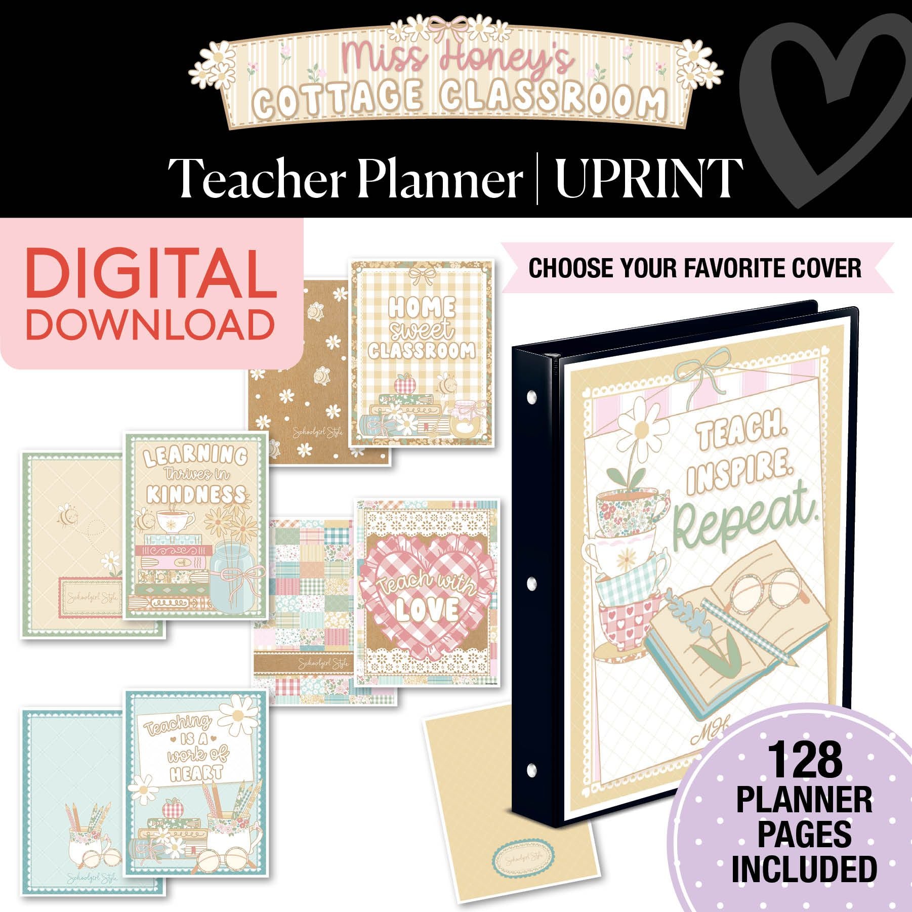 Printable Teacher Planner | Miss Honey's Cottage Classroom
