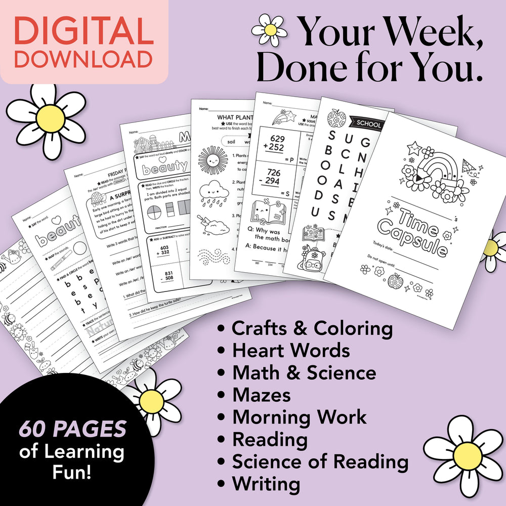 Printable Second Grade May Week 3 Resources
