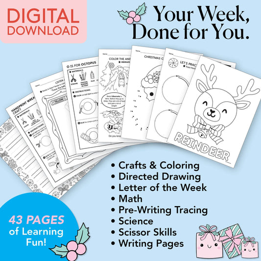 Printable Preschool December Week 3 Resources