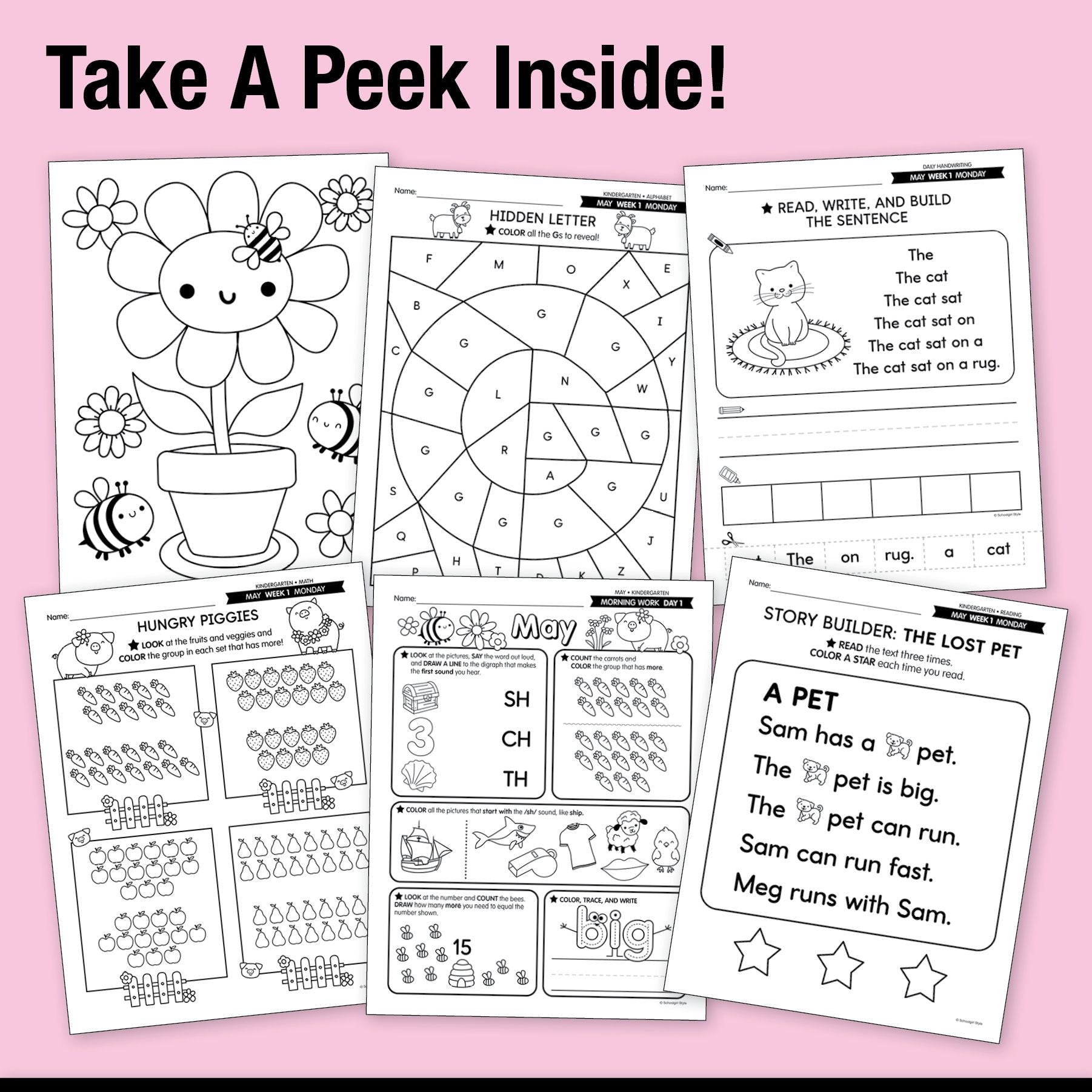 Ultimate Kindergarten May Thematic Unit Bundle
