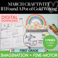 Load image into Gallery viewer, Printable March If I Found A Pot Of Gold Craftivity
