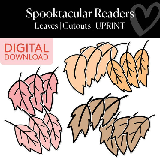 Leaves | Printable Halloween Cutouts | Spooktacular Readers