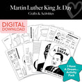 Load image into Gallery viewer, Printable January Martin Luther King Day Activities
