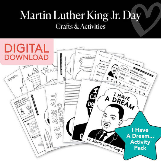 Printable January Martin Luther King Day Activities