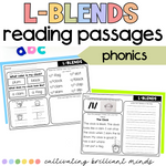 L-Blends Reading Passages | Decodable Passages with Comprehension Questions SoR