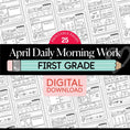 Load image into Gallery viewer, Printable First Grade April Daily Morning Work
