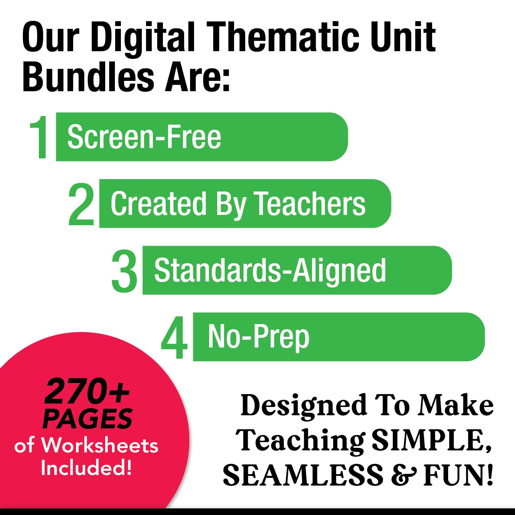 Printable First Grade October Thematic Unit Bundle