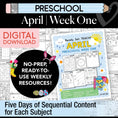 Load image into Gallery viewer, Printable Preschool April Week 1 Resources
