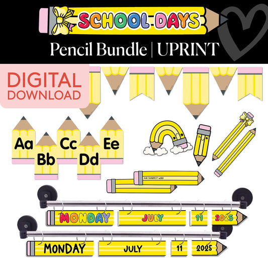 Printable Pencil Bundle | School Days