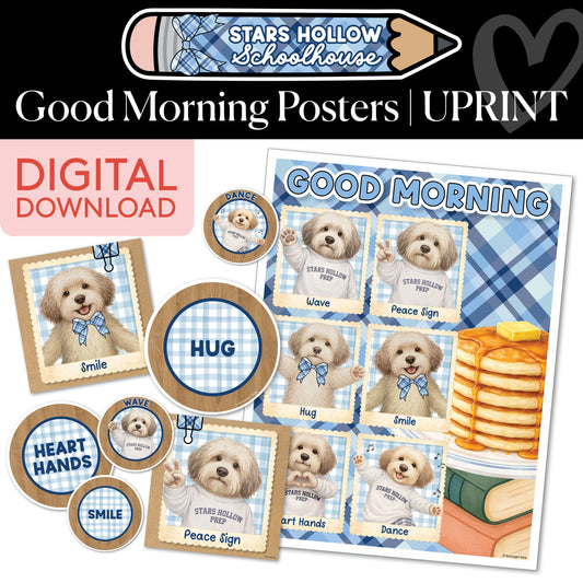 Printable Cozy Good Morning Posters | School in Stars Hollow