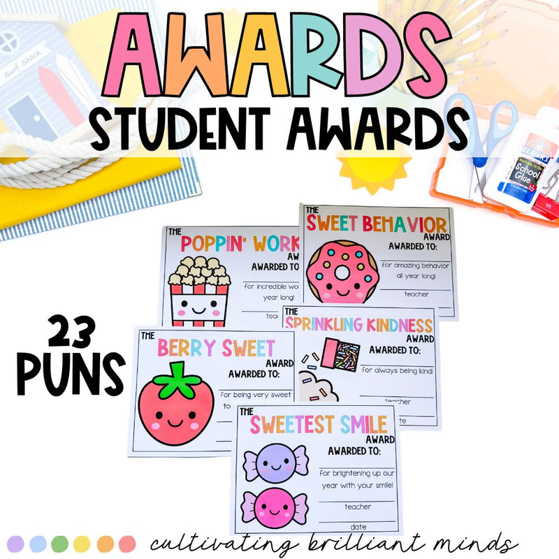 Editable End of the Year Student Awards | Award Certificates | Classroom Awards