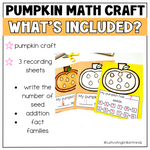 Pumpkin Math Craft | | Kindergarten, First Grade | October | Halloween